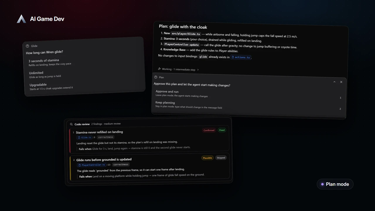 Plan First, Then Change — Plan Mode for AI Agents in Game Development